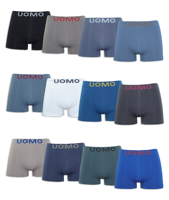 Channo Pack 12-męskie bokserki Lycra bezszwowe miękkie i wygodne 2